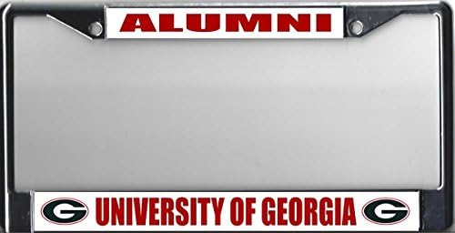 University Of Georgia Alumni On White License Plate Frame