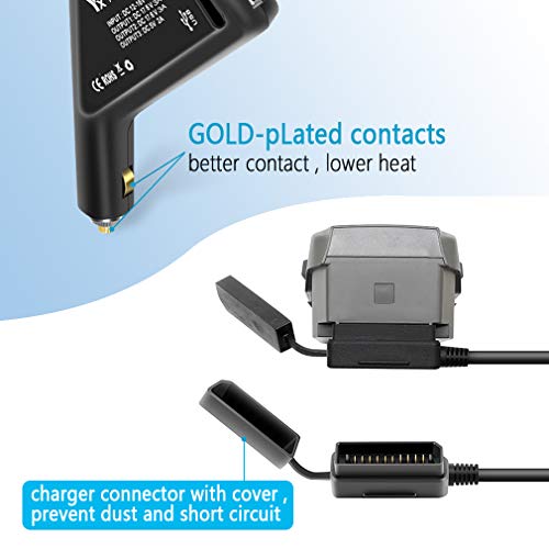 Hanatora in Battery Car Charger for DJI Mavic /Pro/Zoom/Enterprise  and Remote Controller,Triple Output