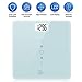 Uten Digital Body Scale, Bathroom Weight with Step-On Technology, Backlight Display, Round Corner Design and 8MM Glass, Scale for Body Weight 440lb/200kg Capacity(Cyan)