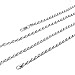 XP Jewelry Rope Chain Necklace Sterling Silver Diamond-Cut Italian Made - 1.5mm-7.3mm - Sizes 16 to 30 Inches