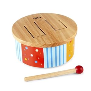 Tidlo Wooden Rainbow Drum