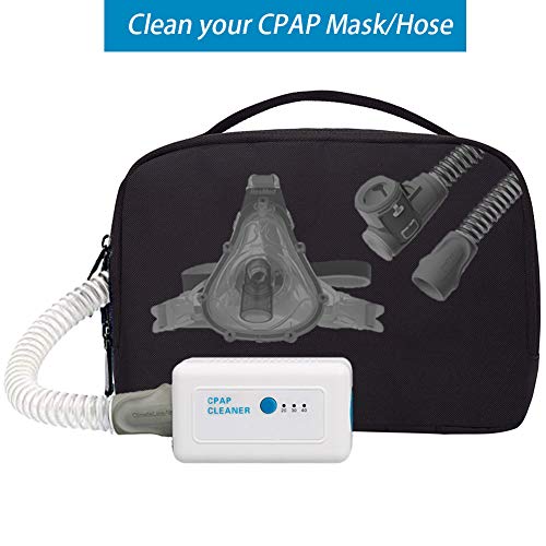 Hesimin M2 CPAP Cleaner Bundle with Cleaning Bag+ adapters, Travel Size CPAP Cleaner,Easy to Use
