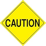 Voss Signs Yellow Plastic Reflective Sign 12