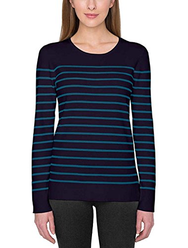 Kirkland Signature Ladies’ Crewneck Sweater – Fine Gauge Rib Knit, Stretch, Three-Season Weight