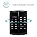 MOKARO 360 Degree Rotating Makeup Organizer for Birthday Gifts - Extra Large Capacity Adjustable Multifunctional Cosmetic Storage Box - Fit for Skin Care, Makeup Brushes, Makeup Sponges (Black)