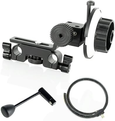 FILMCITY Follow Focus Gear Ring Crank V1 for 15mm Rail Rod Support Video Movie Film Camera Lens(FC-V1-FF)