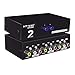 AuviPal 2-Way RCA Switcher 2 in 1 Out Composite Video L/R Audio AV Selector Box for DVD VCR VHS/AV Receiver/Game Consoles