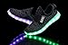 SLEVEL Breathable LED Light Up Shoes USB Sneakers for Kids Boys Girls(S33ABlack34)