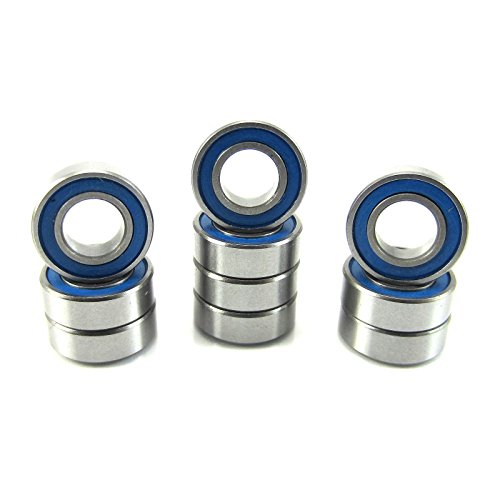6x12x4mm TRB RC Ball Bearings ABEC 3 Rubber Seals (10) MR126-2RS-BU