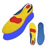 Shoe Inserts Orthotics for Plantar Fasciitis - Arch Support Relieve Feet Pain, Heel Pain - Sports Shock Absorption Shoe Insoles for Men (Men's size 8-13)