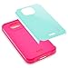 Kyocera Hydro Air, Kyocera Hydro Wave Case, RANZ Hot Pink with Aqua Blue Hard Impact Dual Layer Shockproof Bumper Case for Kyocera Hydro Wave C6740