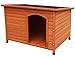 HiCaptain Waterproof Solid Cedar Pet House Deluxe Dog Kennel Universal Fits for Small Medium Large Animals (L:45 x 30.5 x 31.5 Inch, Brown)