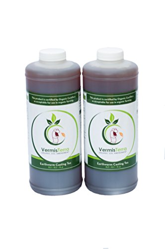 VermisTerra Earthworm Casting Tea (1/2 Gallon or 2 Quarts) - Organic Worm Tea