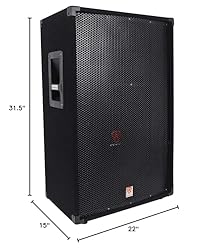 Rockville RSG15.4 15" 1500W 3-Way 4-Ohm Passive PA