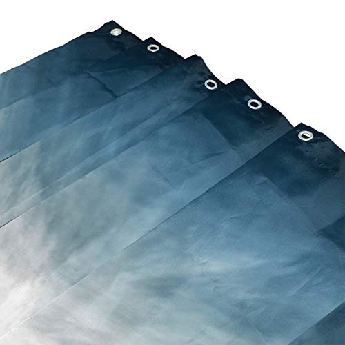 LORVIES Lanscape Shower Curtain Polyester Fabric Water Repellent Mildew Resistant Shower Curtain for Bathroom Bathtubs Decorative, 72W X 72L Inches - Thumbnail 2