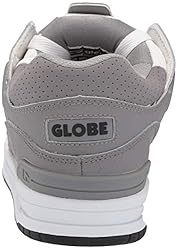 Globe mens Fusion Skate Shoe, White/Grey Split, 8 US