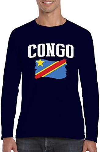 NIB Congo Flag Traveler`s Gift Mens Long Sleeve Shirts (LNB)