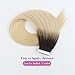 Sassina 20inch Rooted Tape in Human Hair Extensions Dark Brown to Platinum Ash Blonde, Reusable, Invisible, Seamless Double Skin Weft Tape in Hair Extensions 50 Grams 20 Pieces
