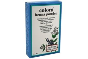 Colora Henna Powder Hair Color Ash Brown 2oz (2 Pack)