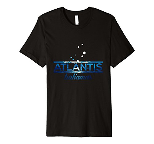 Mens Bahamas Atlantis, Beach, Sea & Sun Underwater Premium shirt Medium Black