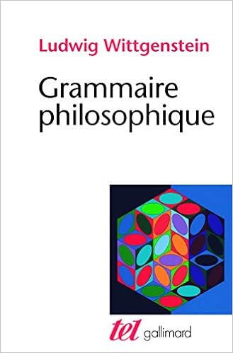 Grammaire Philosophique Tel French Edition Wittgenstein Ludwig Rhees Rush Lescourret Marie Anne 9782072894794 Amazon Com Books