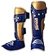 Farabi Sports Shin Instep Kids Junior MMA Kick Boxing Shin Guard Training Shin Protector Guards (Blue)