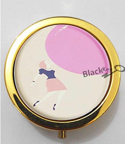 BlackKey Bubble Gum Bubblegum 3-Compartment Decorative Pocket Gift Box Case Organizer for Pill, Color 2 -905