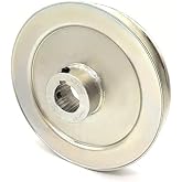 Phoenix Mfg. V-Groove Drive Pulley, 6'' Diameter, 1" Bore, Steel