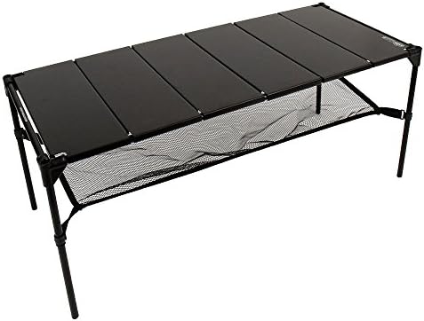 CORINTO IMS Table 6 With Lantern Pole One Burner Stove Burner Plate Bridge Ultra Light Multi Use Portable Durable Efficient Backpacking Camping Trip Essential With Bag