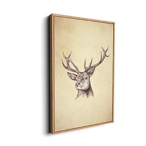 Canvas Wall Art for Living Room, Bedroom Animal Portrait Framed Canvas Prints for Home Decoration Ready to Hang - 16x24 inches