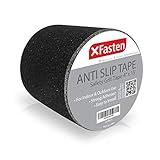 XFasten Anti Slip Tape, 4-Inch by 15-Foot Pet-Safe, Hypo-Allergenic, Weather proof and Non Skid Indoor and Outdoor Safety Track Tape