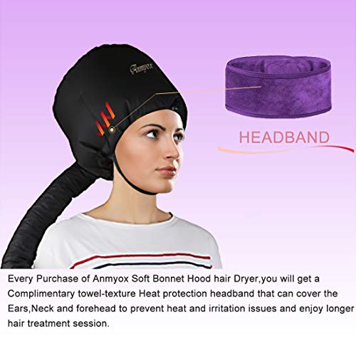Hood Hair Dryer Attachment, Anmyox Hooded Hair Dryer Home Hair