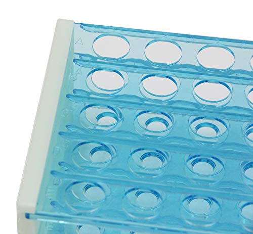 50 Positions Plastic Test Tube Stand Bracket Rack Detachable Centrifuge Tube Rack (16mm Hole)