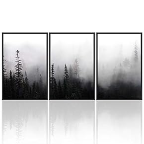 signwin 3 Piece Framed Canvas Wall Art Pine...