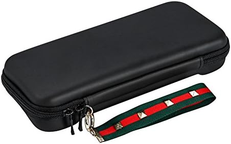 Jvckcoot Switch with 10 game box holder hard suitcase, switch console and accessories protection suitcase PSP game bag (black)