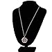 Tree of Life Essential Oil Diffuser Pendant Necklace 316L Stainless Steel Jewelry with 12 Refill Pads, 23.4