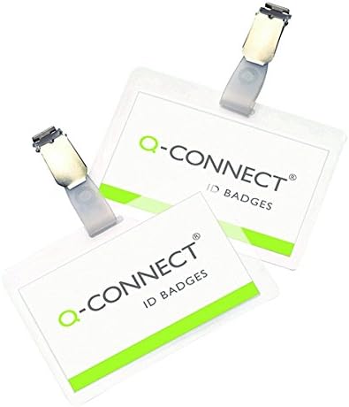 Q-Connect Hot Laminating ID Badge with Clip (Pack of 25), clear - Image 3