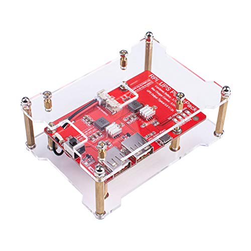 Smraza Raspberry Pi 3 B+ Battery Pack Expansion Board RPI 3 Model B+ USB Battery Pack with Acrylic Case for Raspberry Pi 3 B+(Plus), 3B, 2B - Thumbnail 2