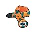 Outward Hound Durablez X-Large Snake Stuffing-Free Squeaky Plush Dog Toy for Puppies & Dogs - Interactive, Soft Yet Tough, No Mess, Jumbo Squeaker, Long-Lasting Play, 40 inch, Orange
