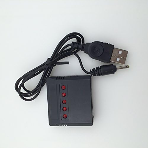 Hubsan x4 H107L H107C H107C H107D H107P Charger for Quadcopter Drone Syma X5c X1,UDI 818a,DFD F180,Wltoys 5 in 1 Max 2.5A Current Input Fast Charger for X5C, 818a,X1,X4,HS170,X300,X400,F181,F180