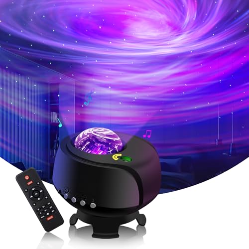 The Largest Coverage Area Galaxy Lights Projector 2.0, FLITI Star Projector, with Changing Nebula and Galaxy Shapes Night Light