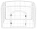 IRIS 4-Panel Pet Playpen with Door, size 35.25"L x 35.25"W x 24"H primary