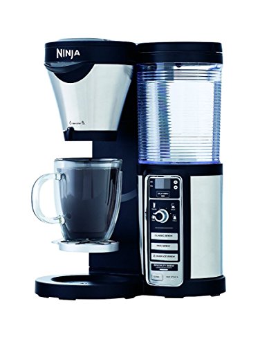 Click Here to See More Images Ninja Coffee Maker, Bar Brewer Style with 4 Brew Size Options, From Single Cup to 10 Cup Stainless Steel Carafe, and 4 Brew Styles Including Hot or Iced Specialty Coffees