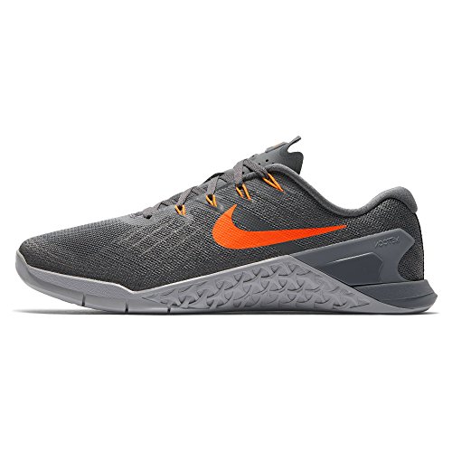 NIKE Mens Metcon 3 Training Shoes Track Dark Grey/Hyper Crimson 852928-007 Size 11.5