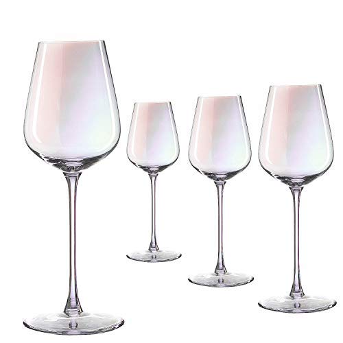 Iridescent Luster Large Wine Glasses The Wine Savant Radiance Whimsy