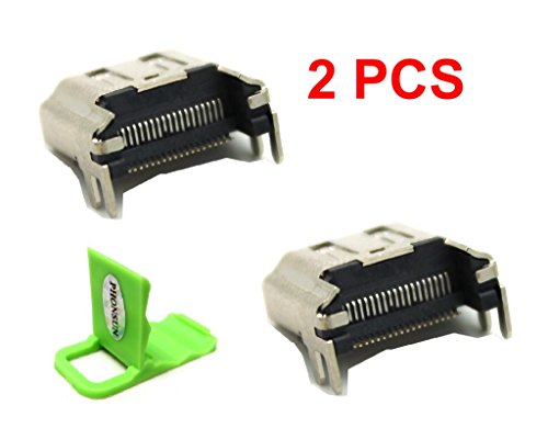 2 x New HDMI Port Socket Interface Connector Replacement Repair Part for Sony Playstation 4 PS4 Console + PHONSUN Portable Cellphone Holder - Thumbnail 4