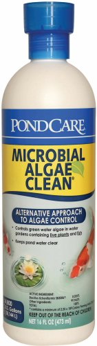 PONDCARE MICROBIAL ALGAE CLEAN Green Water Biological Inhibitor 16-Ounce Bottle