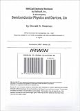 Semi. Physics Dev. Mathcad Elementary Workbook, Neamen, 0256240086