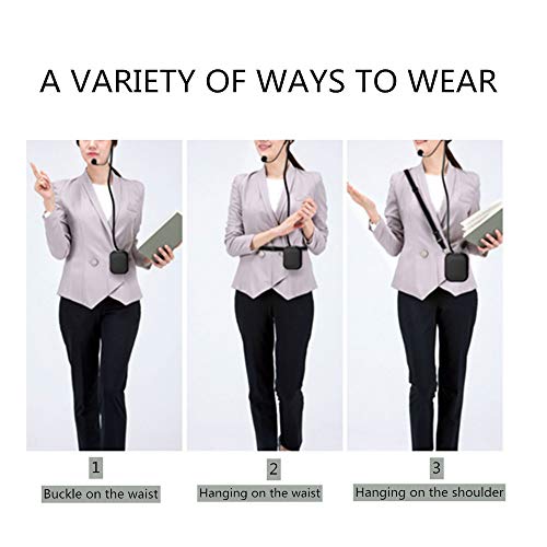 image for AIMIY Voice Amplifier for elderly neck Wired Headset Microphone Suppor