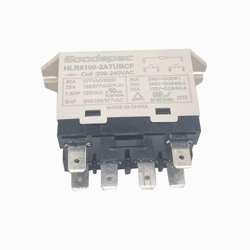 Photo 1 of HLR6100-2ATUBCF Compressor Relay 208-240VAC 6-Pins 30A 277VAC